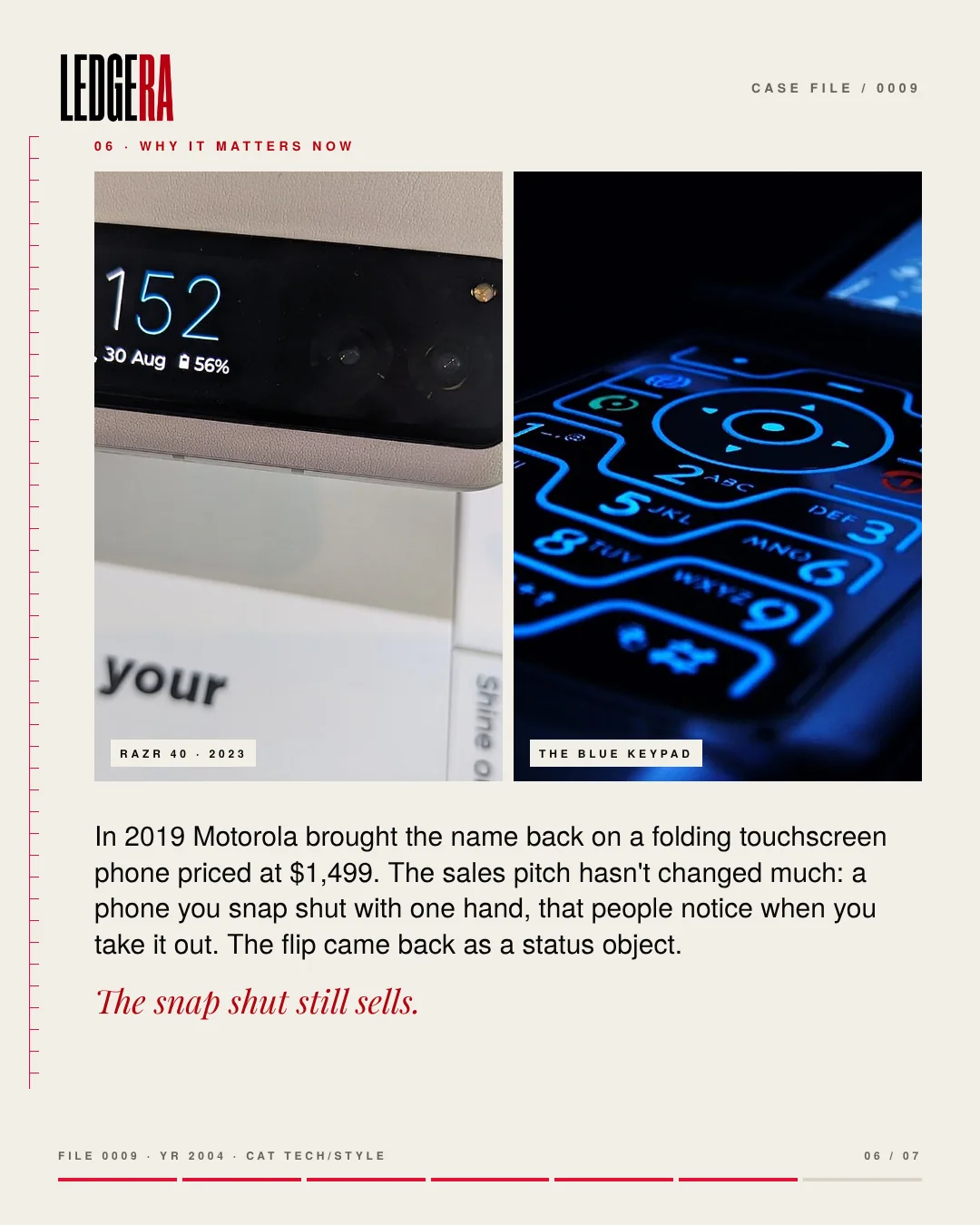 LEDGERA Case File 0009: The Razr was sold like jewelry, frame 6 of 7