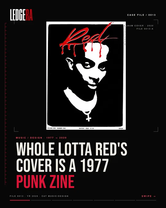 LEDGERA Case File 0013: Whole Lotta Red's cover is a 1977 punk zine