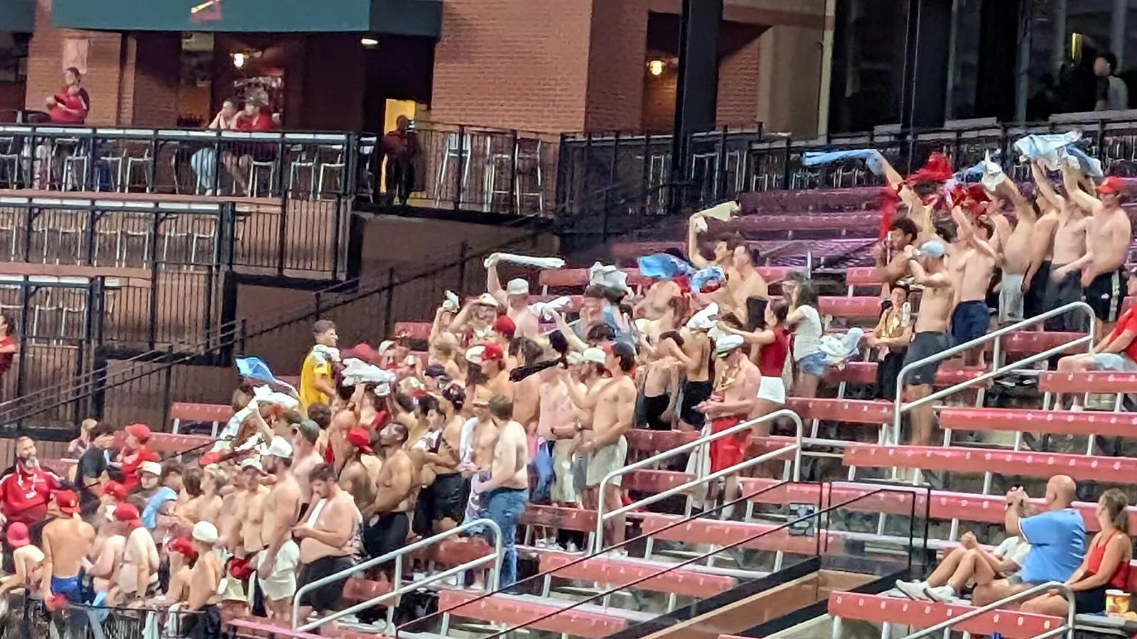 Fans at a late-August 2026 Major League Baseball game