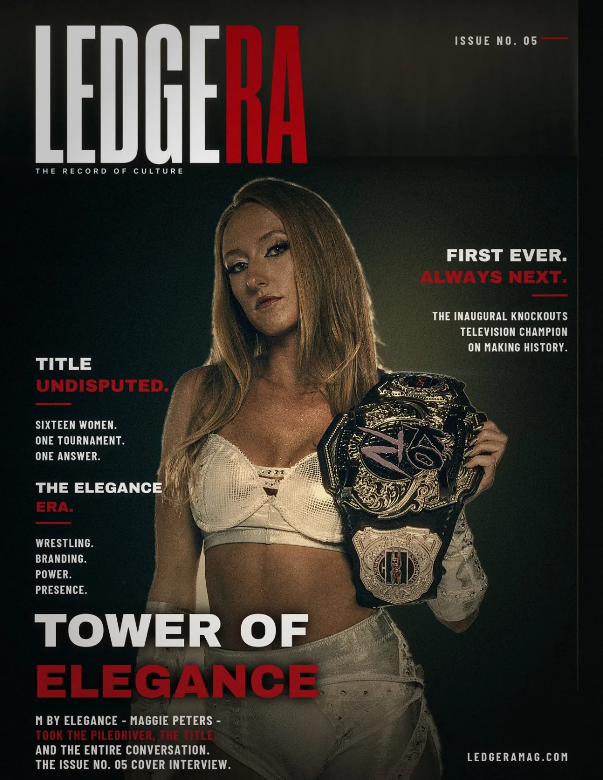 LEDGERA Issue 05 cover: Tower of Elegance